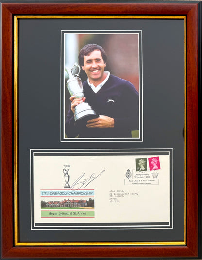Seve Ballesteros, Golf Legend, Hand Signed First Day Cover FDC 40cm x 30cm Framed With COA