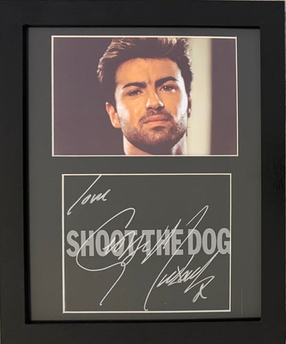 George Michael, Hand Signed Framed CD Cover Presentation & PSA COA
