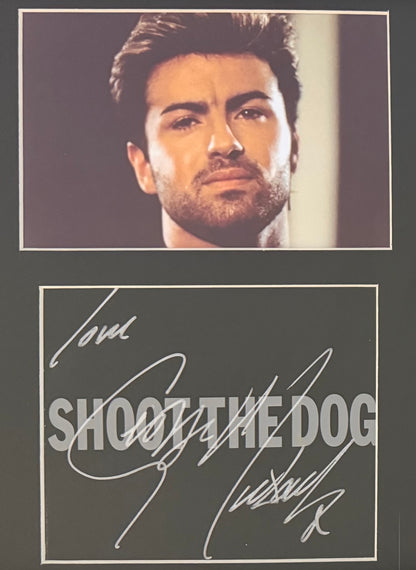 George Michael, Hand Signed Framed CD Cover Presentation & PSA COA