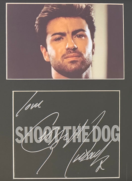 George Michael, Hand Signed Framed CD Cover Presentation & PSA COA