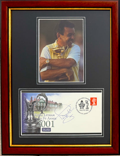 Tony Jacklin, 'The Open' Golf Legend, Hand Signed First Day Cover FDC 40cm x 30cm Framed & COA