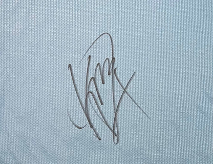 KALVIN PHILLIPS HAND SIGNED FRAMED MANCHESTER CITY SHIRT