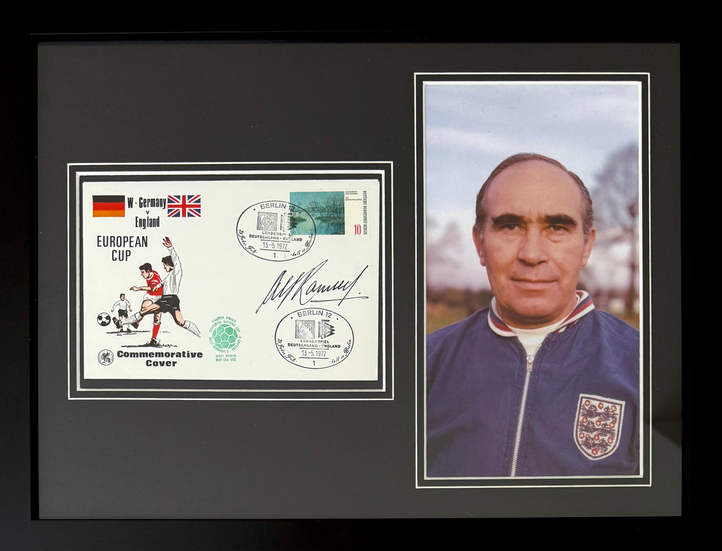 Alf Ramsey, England 1966 World Cup Legend, Hand Signed FDC Presentation & COA
