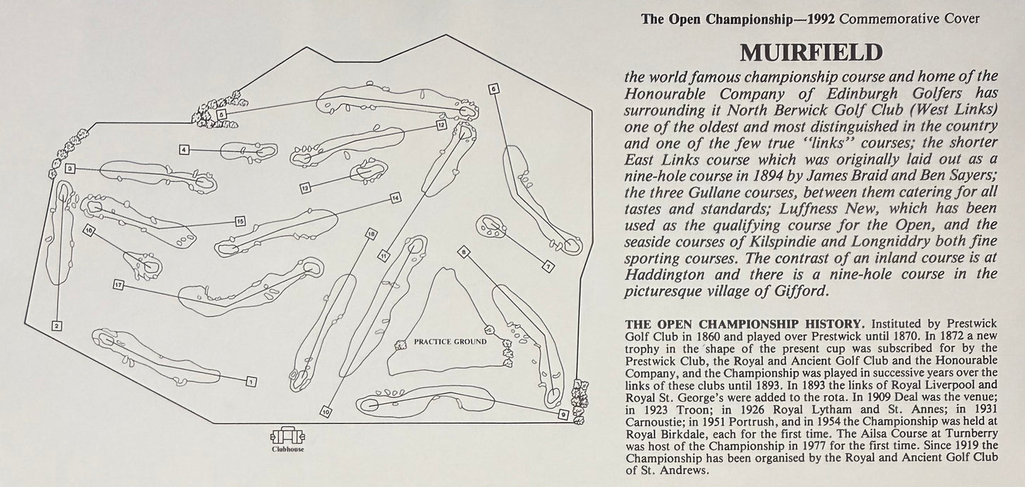 Nick Faldo, 'The Open' Golf Legend, Hand Signed First Day Cover FDC 40cm x 30cm Framed & COA