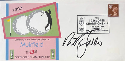 Nick Faldo, 'The Open' Golf Legend, Hand Signed First Day Cover FDC 40cm x 30cm Framed & COA