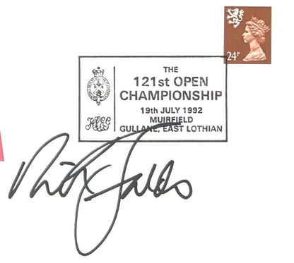 Nick Faldo, 'The Open' Golf Legend, Hand Signed First Day Cover FDC 40cm x 30cm Framed & COA