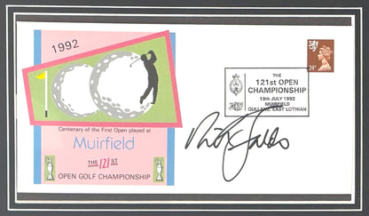 Nick Faldo, 'The Open' Golf Legend, Hand Signed First Day Cover FDC 40cm x 30cm Framed & COA