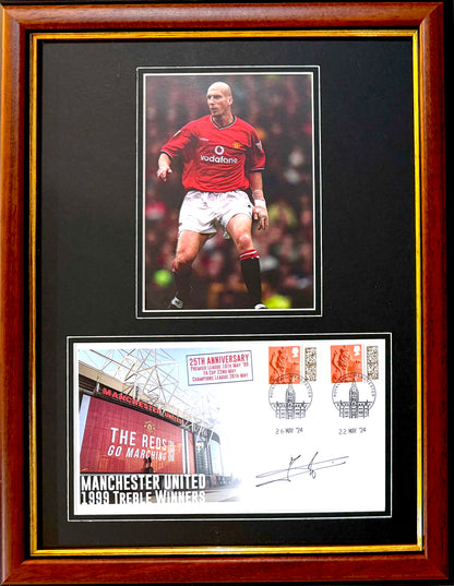 Jaap Stam, Manchester United Legend, Hand Signed Framed First Day Cover With COA