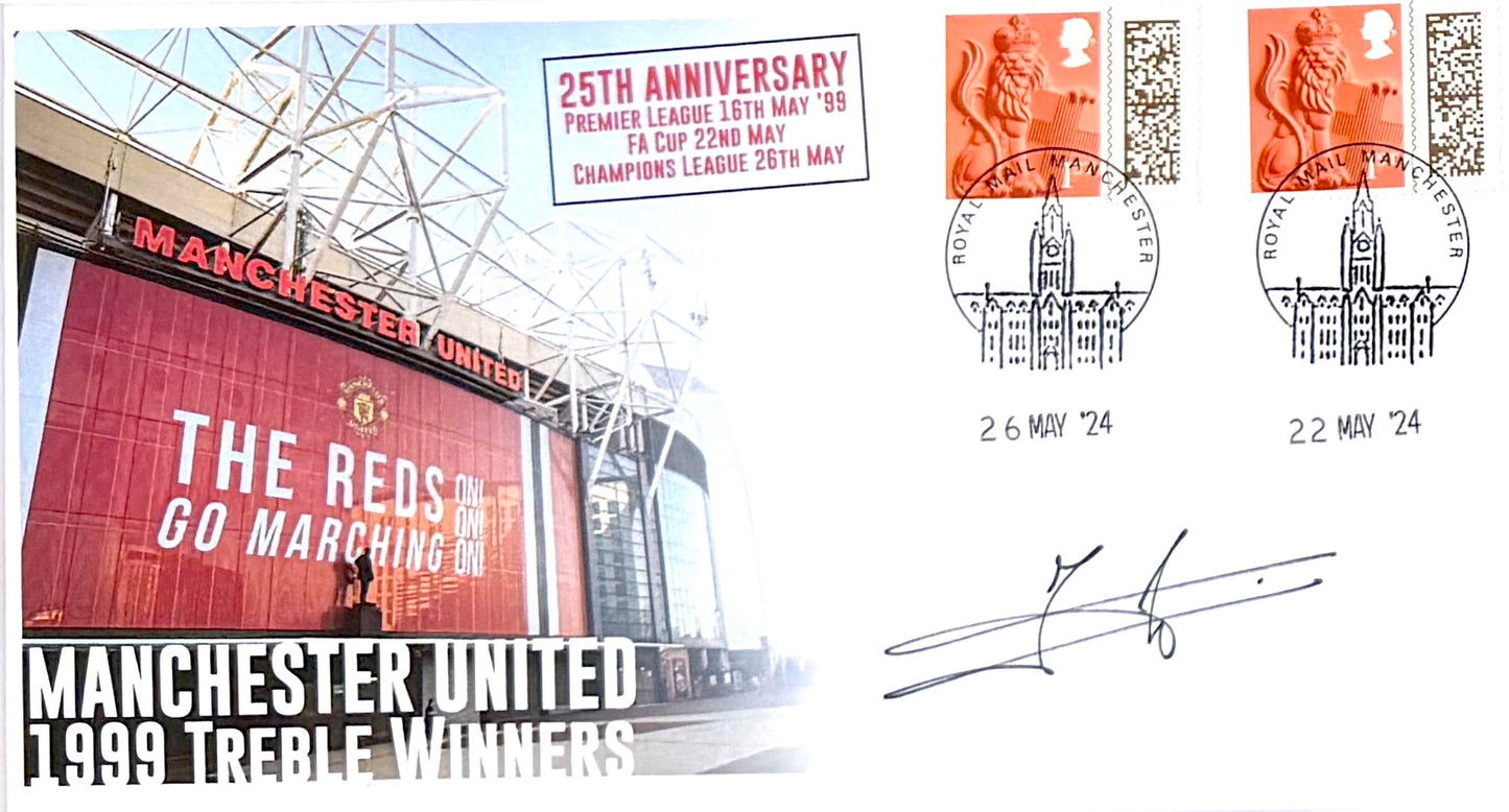 Jaap Stam, Manchester United Legend, Hand Signed Ltd. Edition First Day Cover With COA