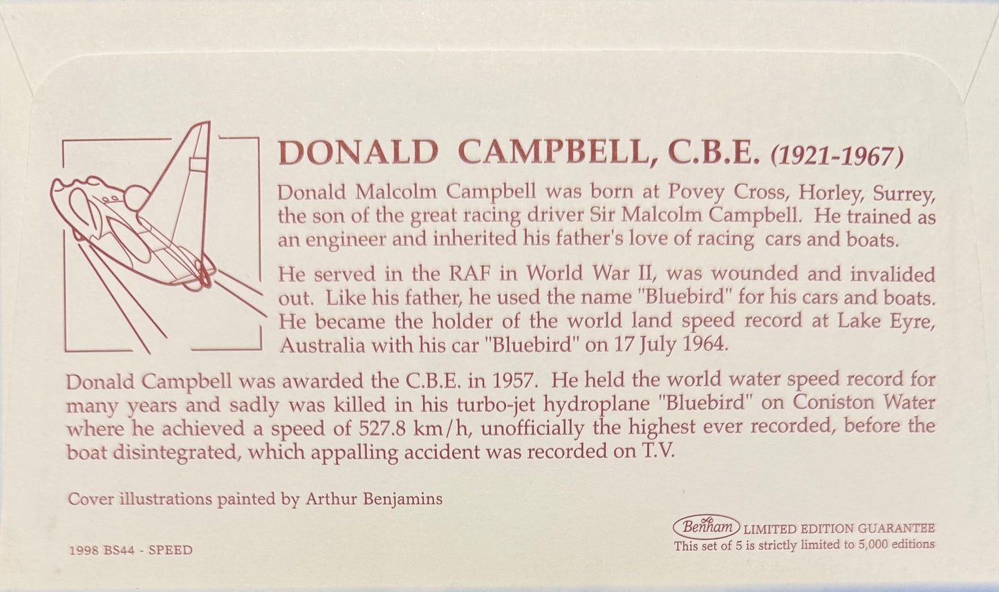 Sir Jackie Stewart, Stirling Moss, F1 Legends, Hand Signed Limited Edition First Day Cover (FDC) Presentation & COA