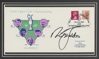 Nick Faldo, 'The Open' Golf Legend, Hand Signed First Day Cover FDC 40cm x 30cm Framed & COA
