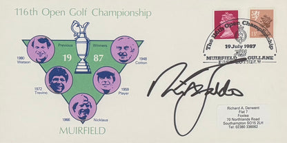 Nick Faldo, 'The Open' Golf Legend, Hand Signed First Day Cover FDC 40cm x 30cm Framed & COA