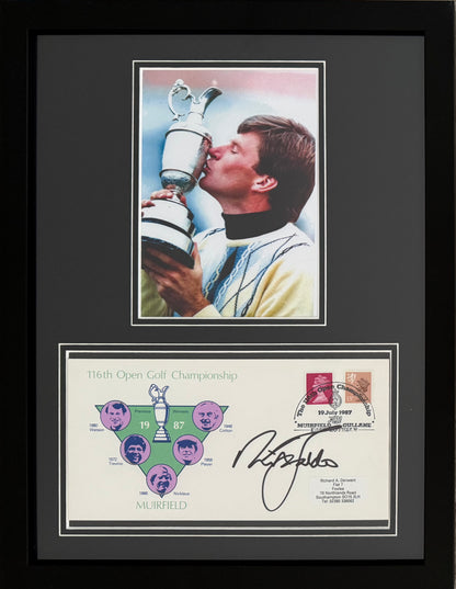 Nick Faldo, 'The Open' Golf Legend, Hand Signed First Day Cover FDC 40cm x 30cm Framed & COA