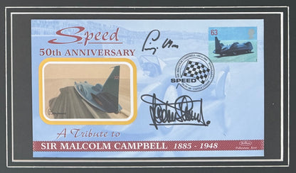 Sir Jackie Stewart, Stirling Moss, F1 Legends, Hand Signed Limited Edition First Day Cover (FDC) Presentation & COA