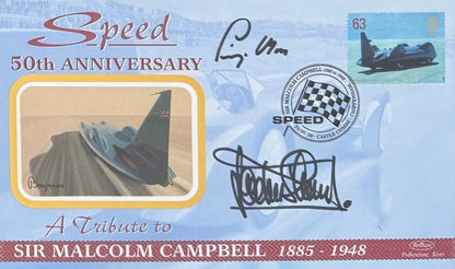 Sir Jackie Stewart, Stirling Moss, F1 Legends, Hand Signed Limited Edition First Day Cover (FDC) Presentation & COA