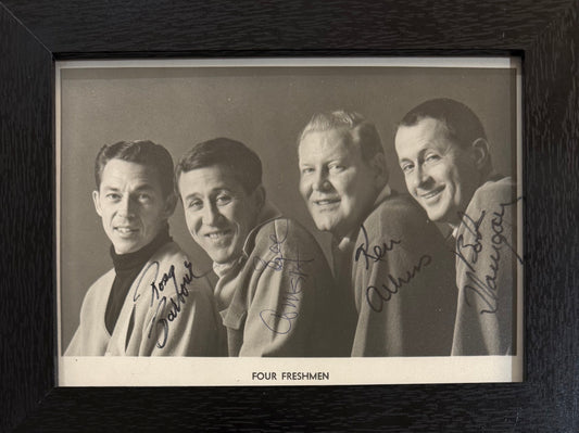 The Four Freshmen Hand Signed Framed 15cm x 10cm Photo With COA