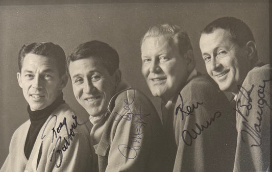 The Four Freshmen Hand Signed Framed 15cm x 10cm Photo With COA