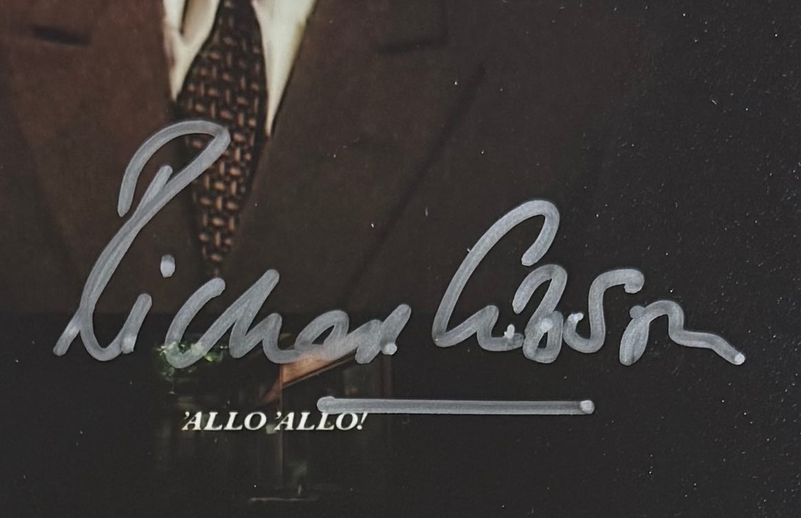 Richard Gibson, Famous 'All Allo! Herr Flick Actor, Hand Signed Photo With COA
