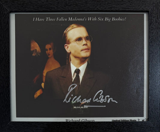 Richard Gibson, Famous 'All Allo! Herr Flick Actor, Hand Signed Photo With COA