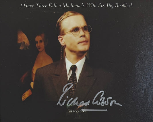 Richard Gibson, Famous 'All Allo! Herr Flick Actor, Hand Signed Photo With COA