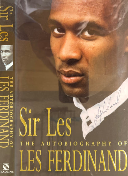 Les Ferdinand Hand Signed Framed Newcastle United Book Cover & COA