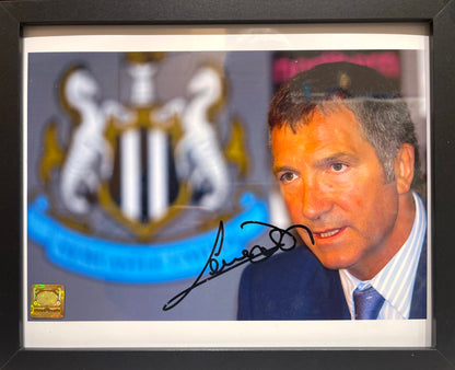 GRAEME SOUNESS HAND SIGNED NEWCASTLE UNITED PHOTO WITH COA