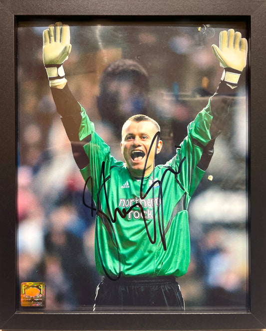 SHAY GIVEN HAND SIGNED NEWCASTLE UNITED PHOTO WITH COA