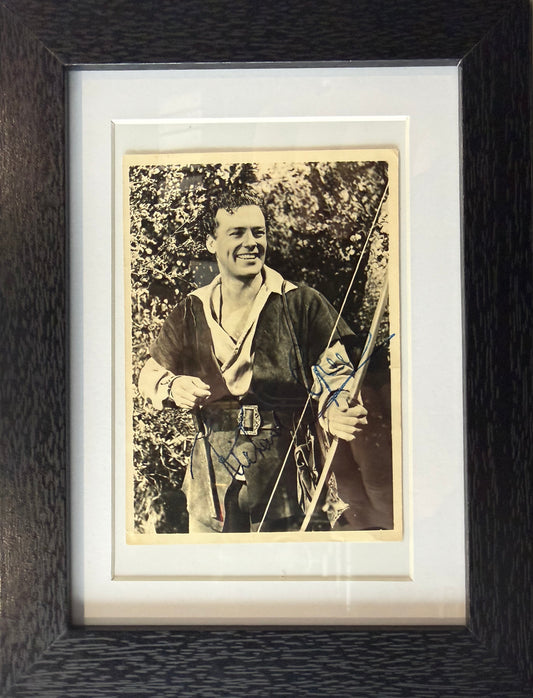 Richard Greene, Famous 'Robin Hood' English Actor, Hand Signed Photo With COA
