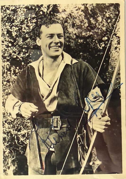 Richard Greene, Famous 'Robin Hood' English Actor, Hand Signed Photo With COA
