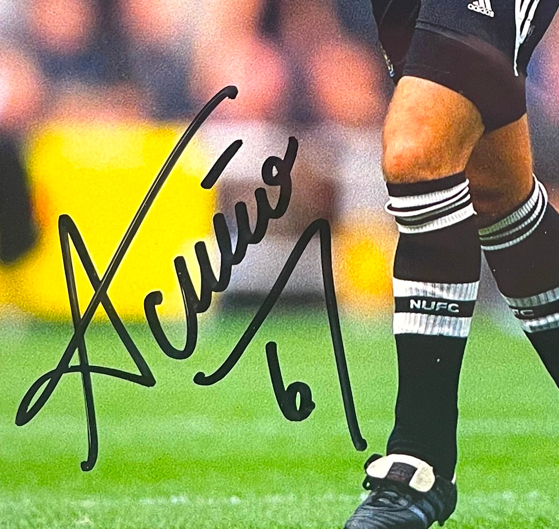 CLARENCE ACUNA NEWCASTLE UNITED HAND SIGNED PHOTO WITH COA