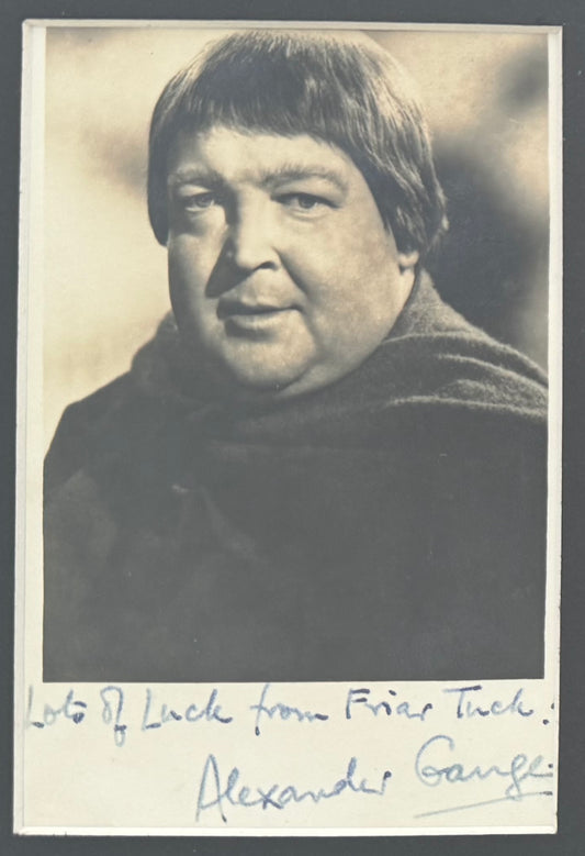 Alexander Gauge, Famous 'Robin Hood' English Actor, Hand Signed Photo With COA