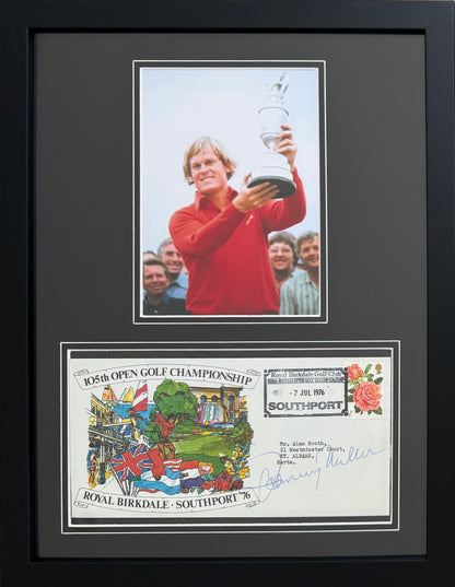 Johnny Miller, 'Open' Golf Legend, Hand Signed First Day Cover FDC 40cm x 30cm Framed With COA