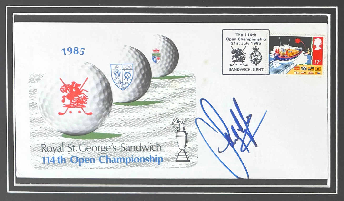 Sandy Lyle, 'The Open' Golf Legend, Hand Signed First Day Cover FDC 40cm x 30cm Framed & COA