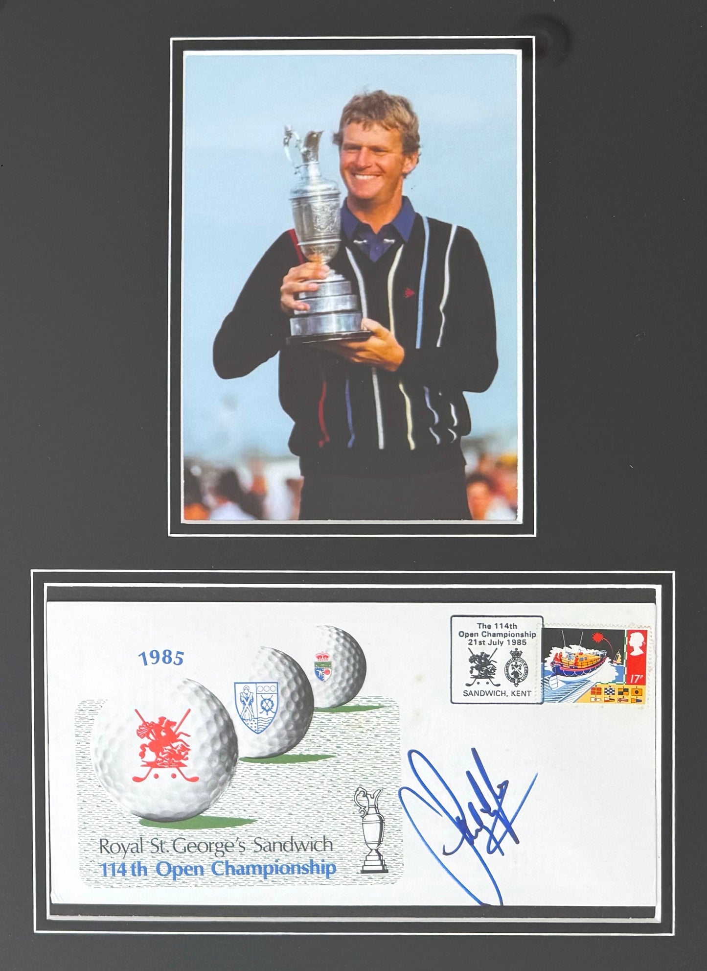 Sandy Lyle, 'The Open' Golf Legend, Hand Signed First Day Cover FDC 40cm x 30cm Framed & COA
