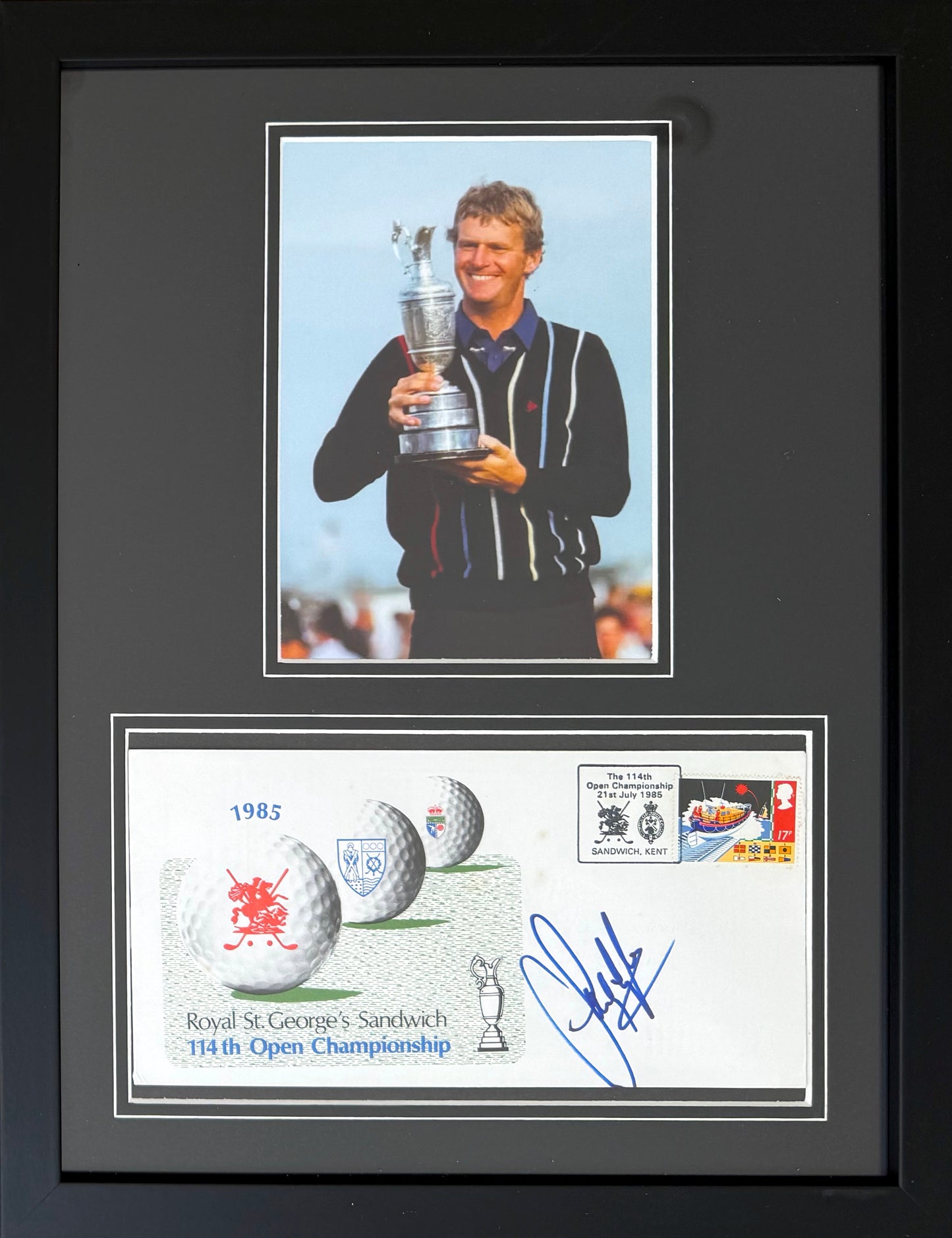 Sandy Lyle, 'The Open' Golf Legend, Hand Signed First Day Cover FDC 40cm x 30cm Framed & COA