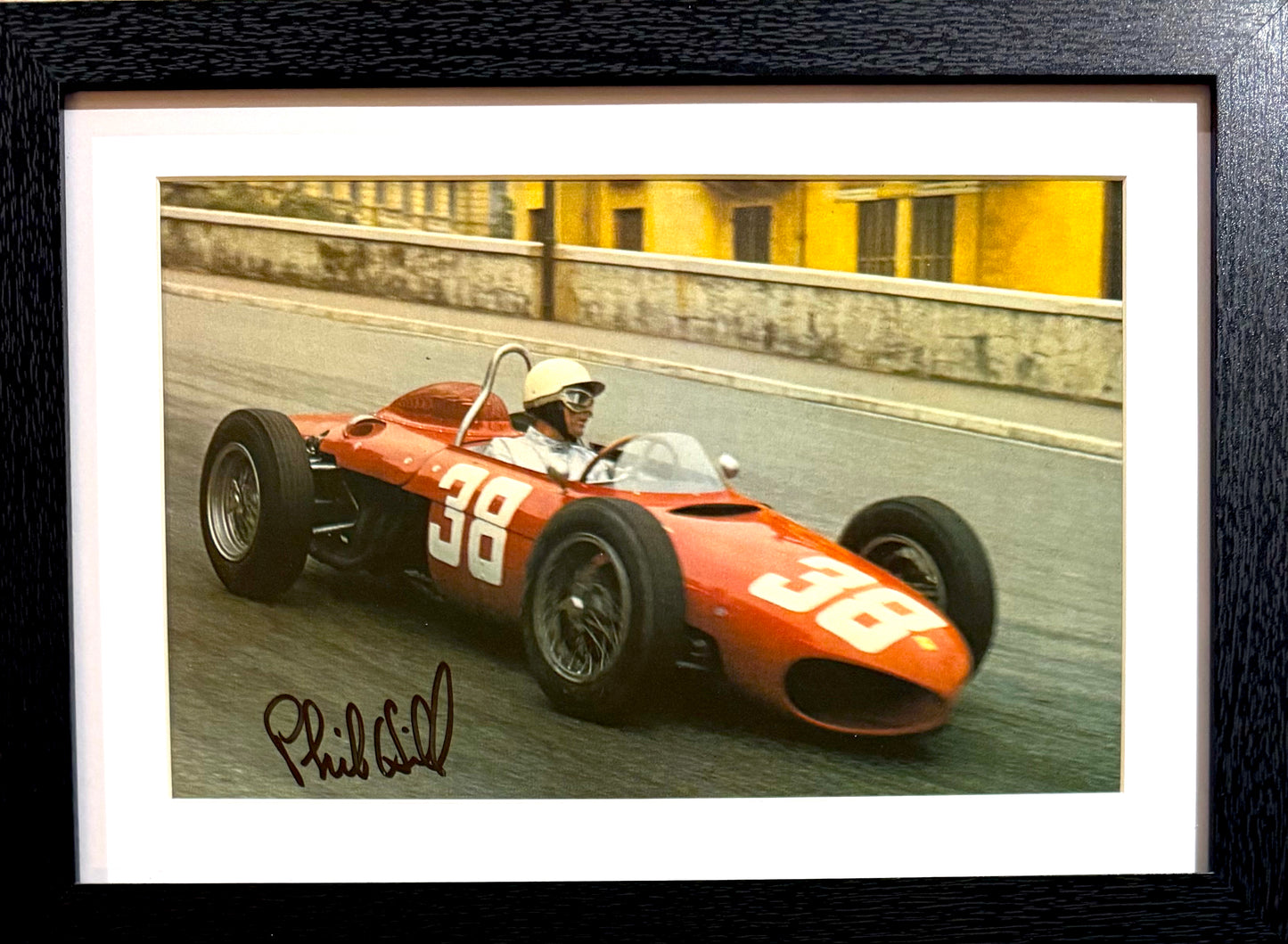 Phil Hill, F1 Ferrari Legend, Hand Signed Photo & COA