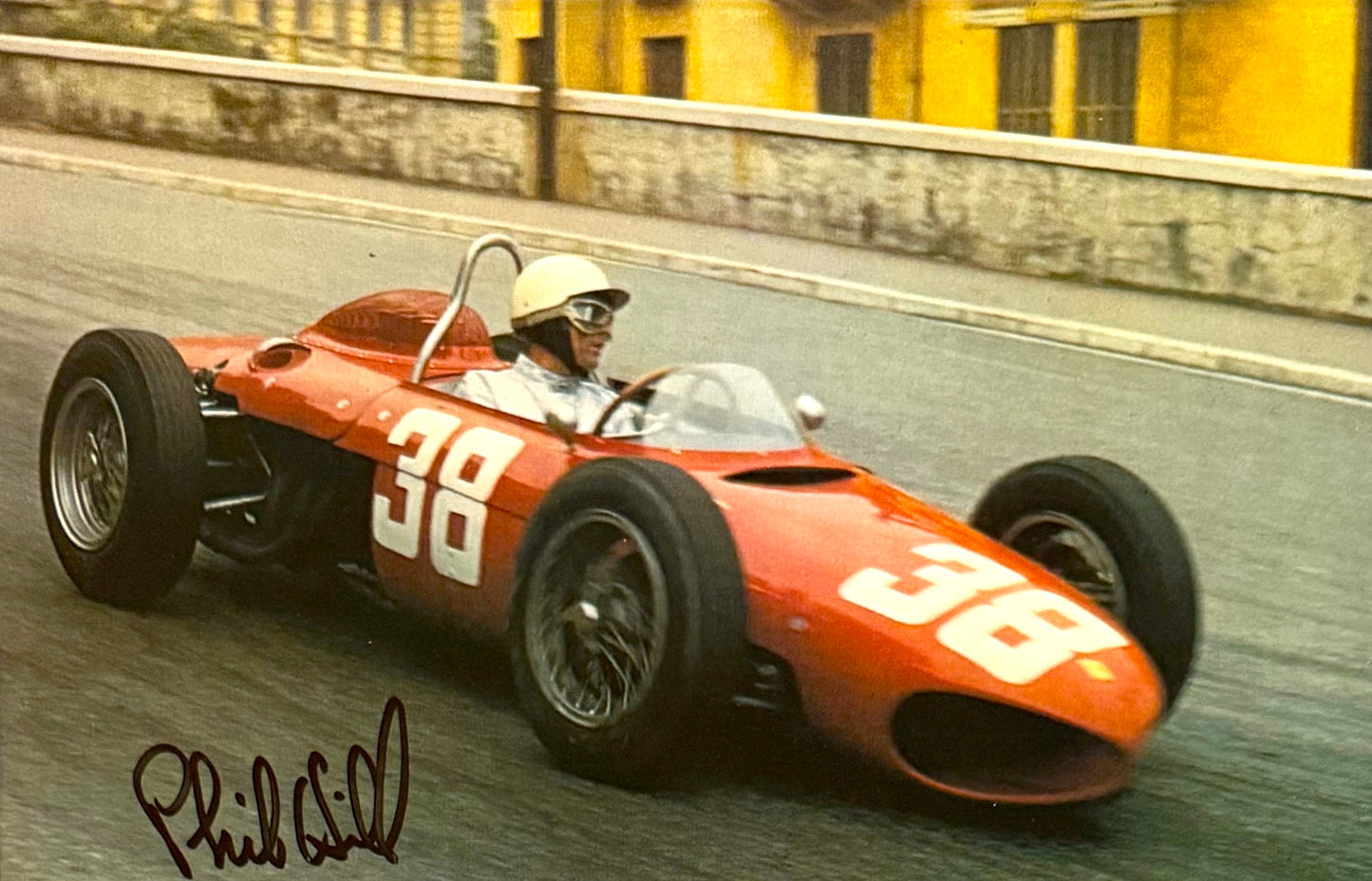 Phil Hill, F1 Ferrari Legend, Hand Signed Photo & COA