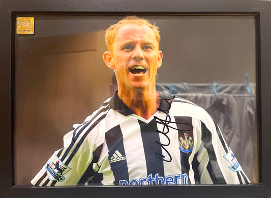 NICKY BUTT HAND SIGNED NEWCASTLE UNITED PHOTO WITH COA