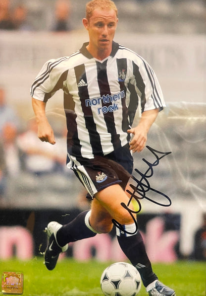 NICKY BUTT HAND SIGNED NEWCASTLE UNITED PHOTO WITH COA