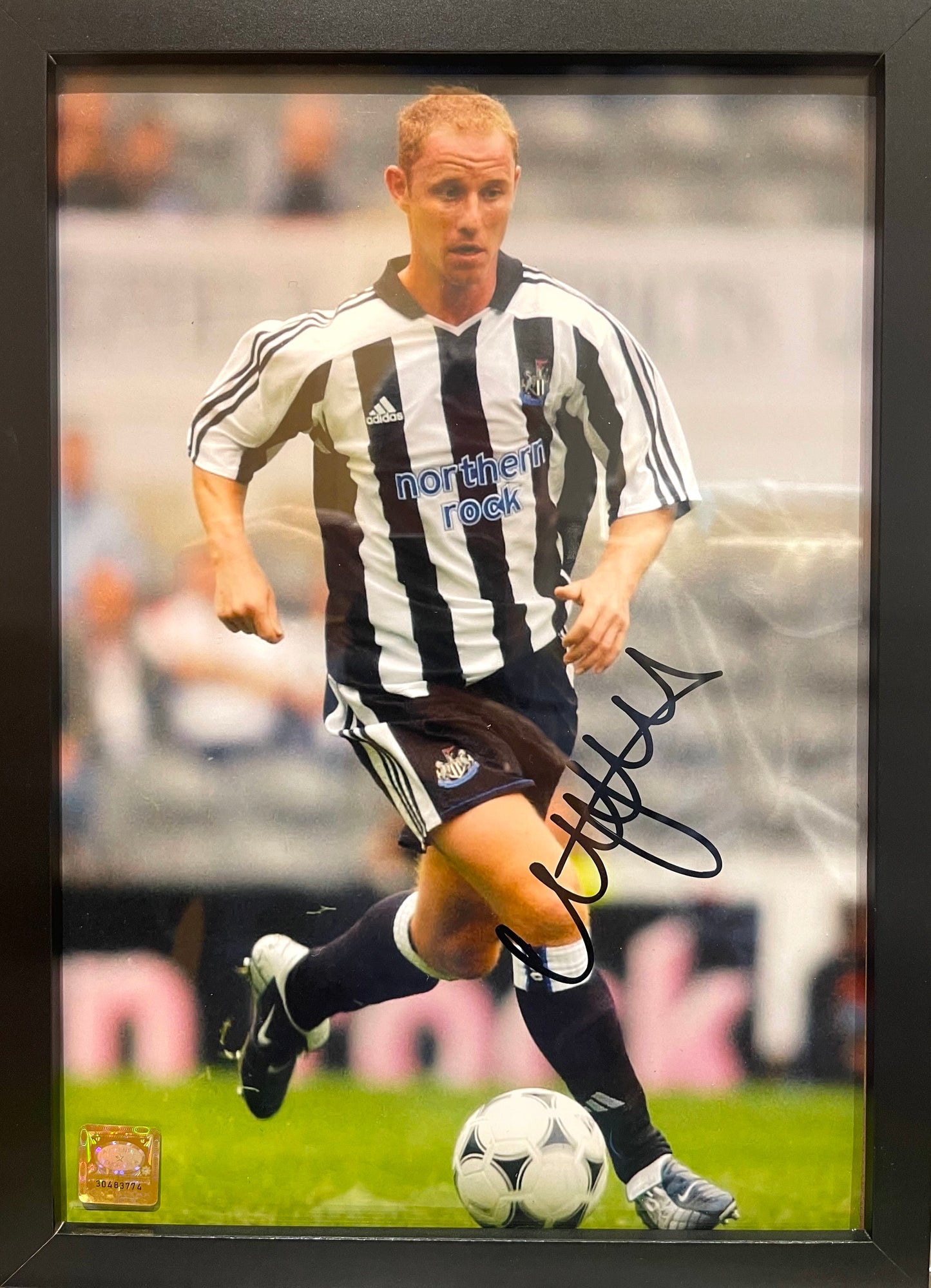 NICKY BUTT HAND SIGNED NEWCASTLE UNITED PHOTO WITH COA