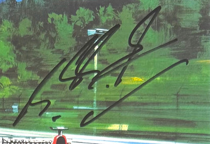 Michael Schumacher, Mika Hakkinen, F1 Legends, Hand Signed Framed Michael Turner Presentation & COA