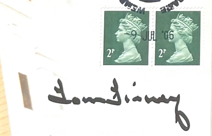 Tom Finney, PNE England Legend, Hand Signed Framed First Day Cover & COA