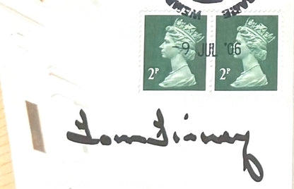 Tom Finney, PNE England Legend, Hand Signed Framed First Day Cover & COA