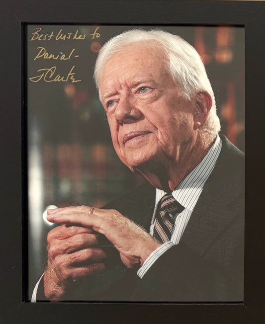 Jimmy Carter, Former President of the USA, Hand Signed Photo Presentation, With COA