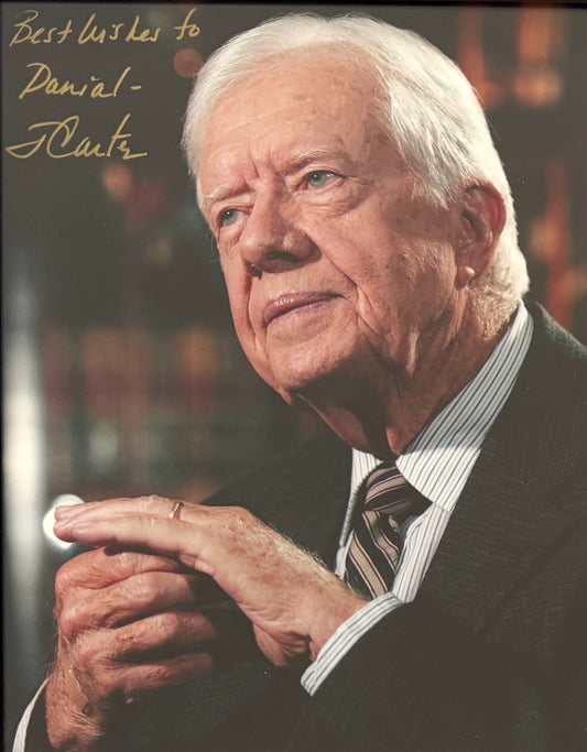 Jimmy Carter, Former President of the USA, Hand Signed Photo Presentation, With COA