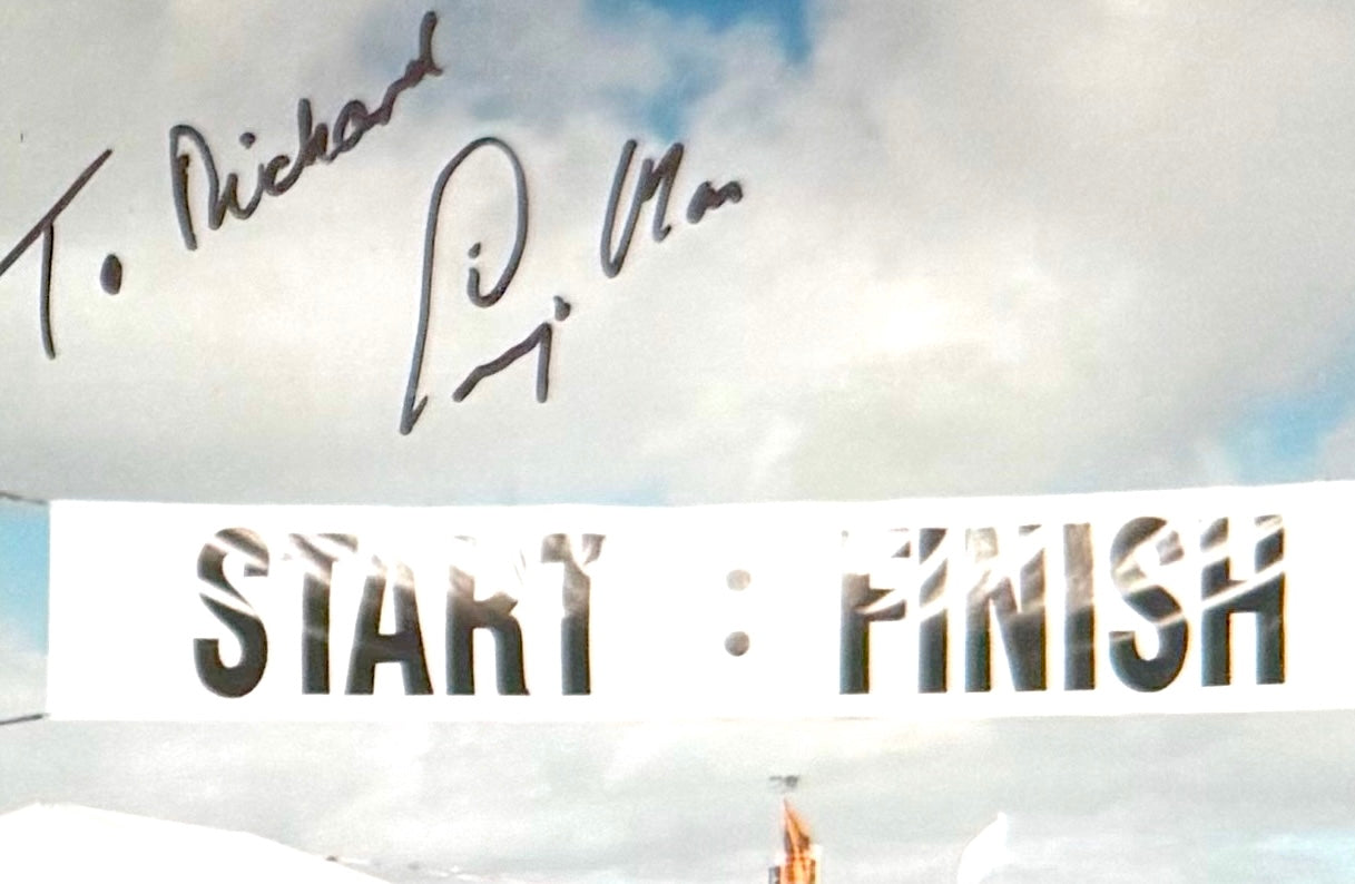 Sir Stirling Moss Hand Signed Framed 15cm x 10cm Photo With COA