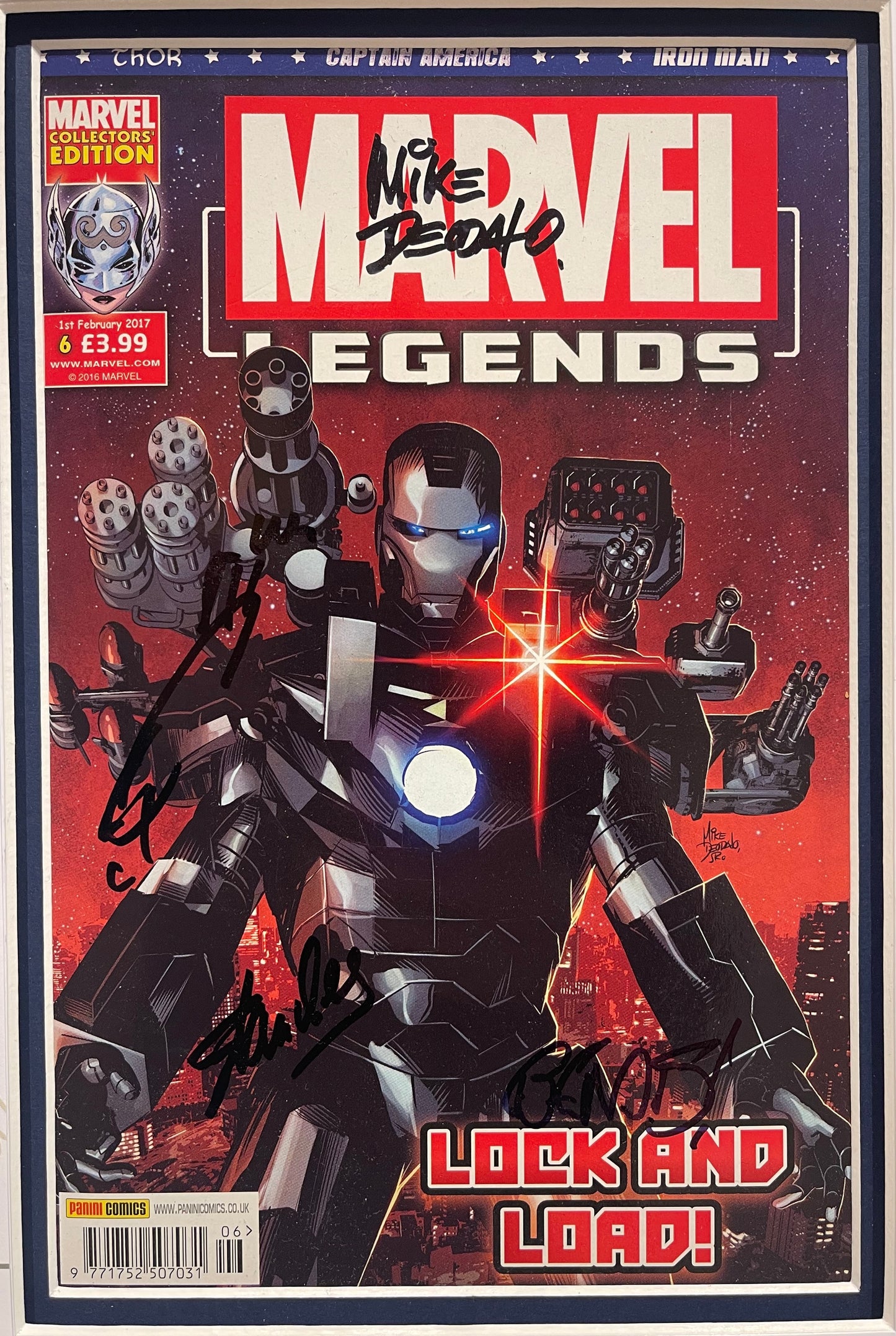 STAN LEE AND OTHERS HAND SIGNED MARVEL COMIC PRESENTATION WITH COA