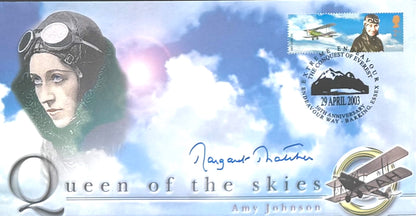 Margaret Thatcher British Prime Minister Hand Signed FDC Card Presentation & COA