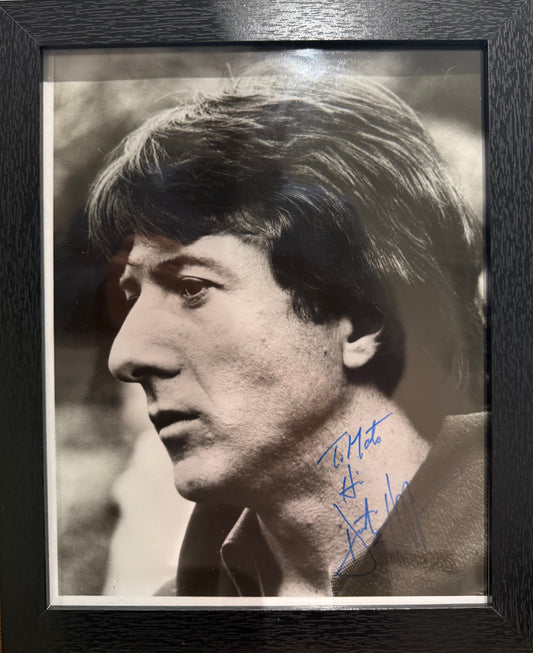 Dustin Hoffman, Academy Award Winner, Framed Hand Signed Photo With COA
