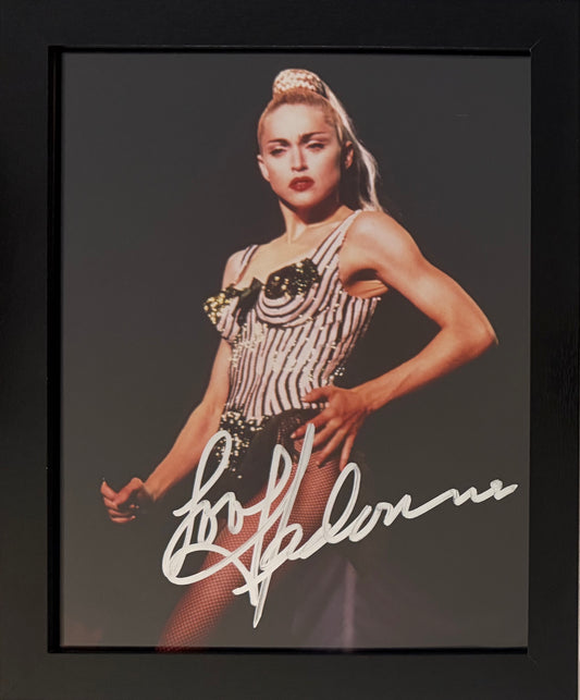 Madonna, Actress, Singer, Cultural Icon, Hand Signed Framed Photo With COA
